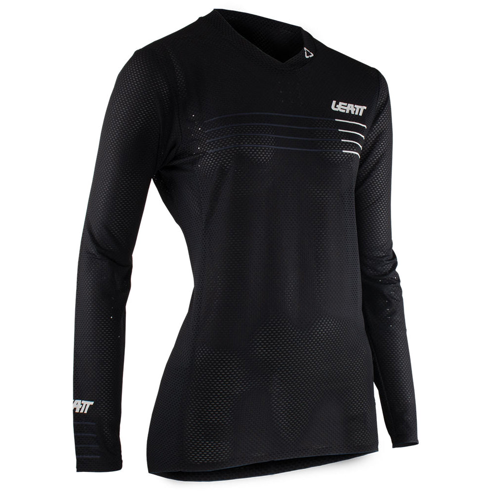 Leatt MTB Gravity 4.0 Women's Long Sleeve Jersey - M - Black