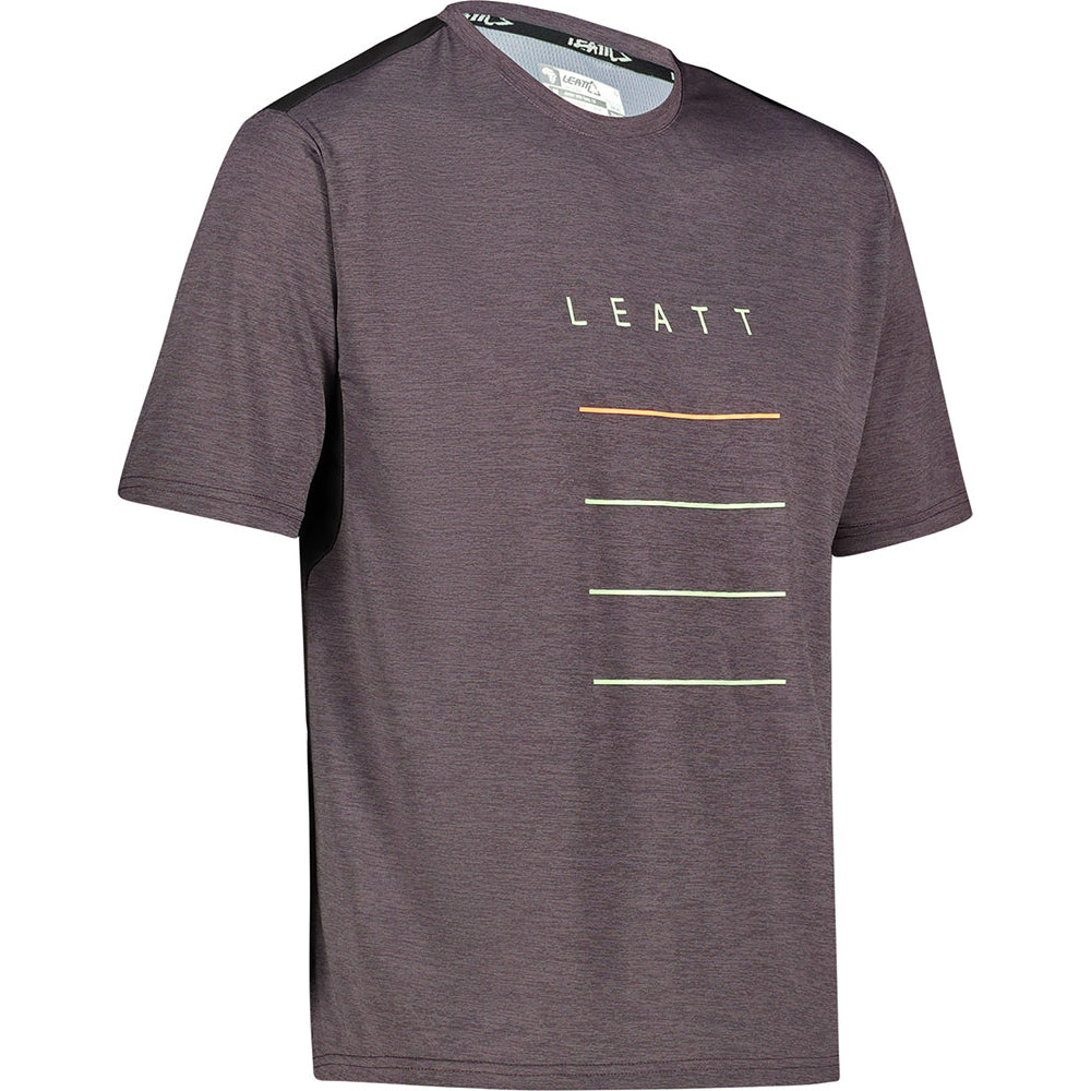 Leatt MTB Trail 1.0 Short Sleeve Jersey - L - Grape