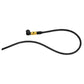 Lezyne Floor Pump Hose - Black - Gold - ABS Flip Thread Chuck - Braided