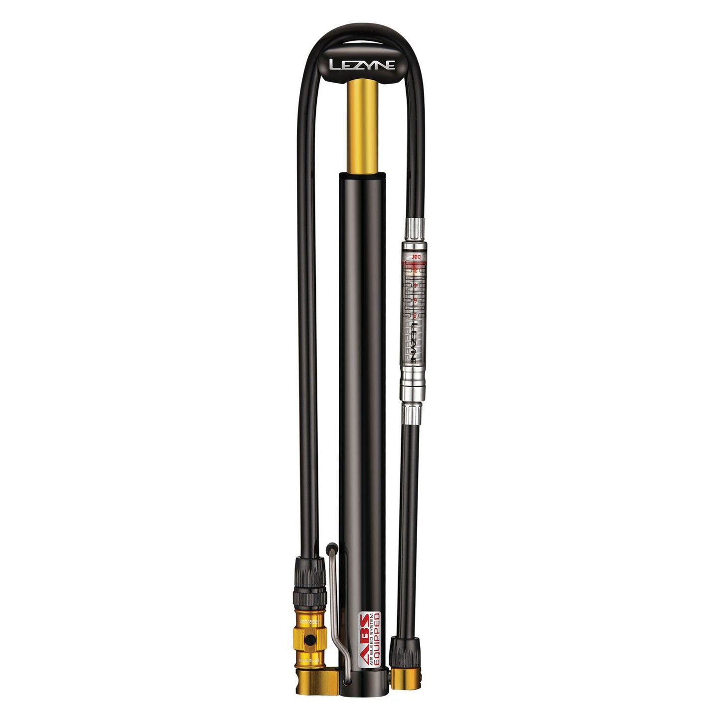 Lezyne Micro Floor Drive HPG High Pressure Gauge Mini Pump - Black - 160psi
