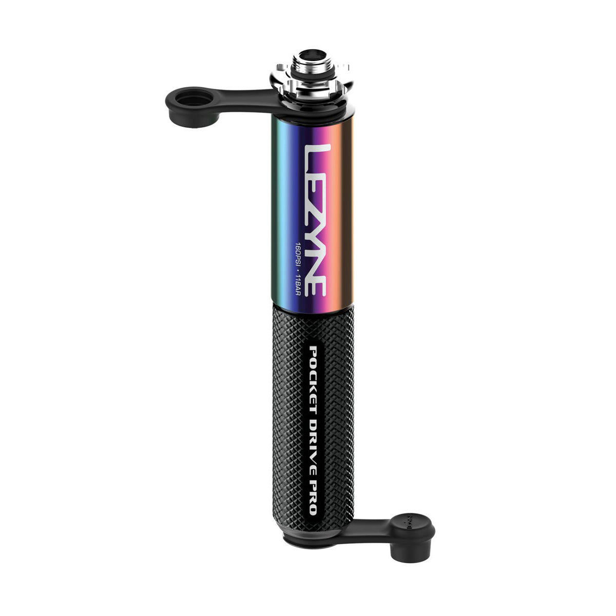Lezyne Pocket Drive Pro Hand Pump - Neo Metallic - Black