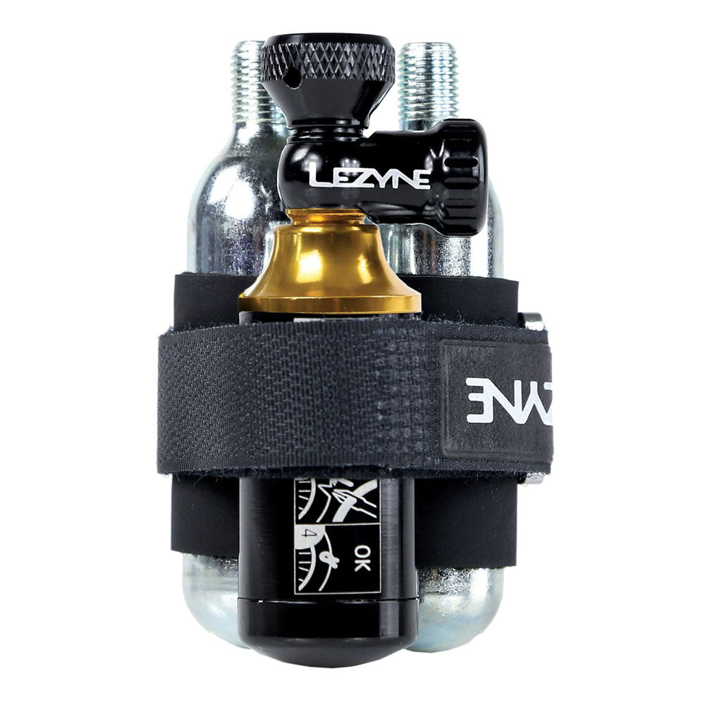 Lezyne Tubeless CO2 Blaster - Black - Gold - With 2 x 20g Co2