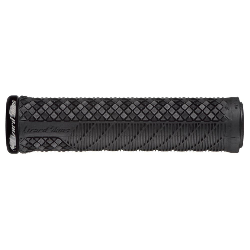 Lizard Skins Charger EVO Lock On Grips - Black With Black Clamps