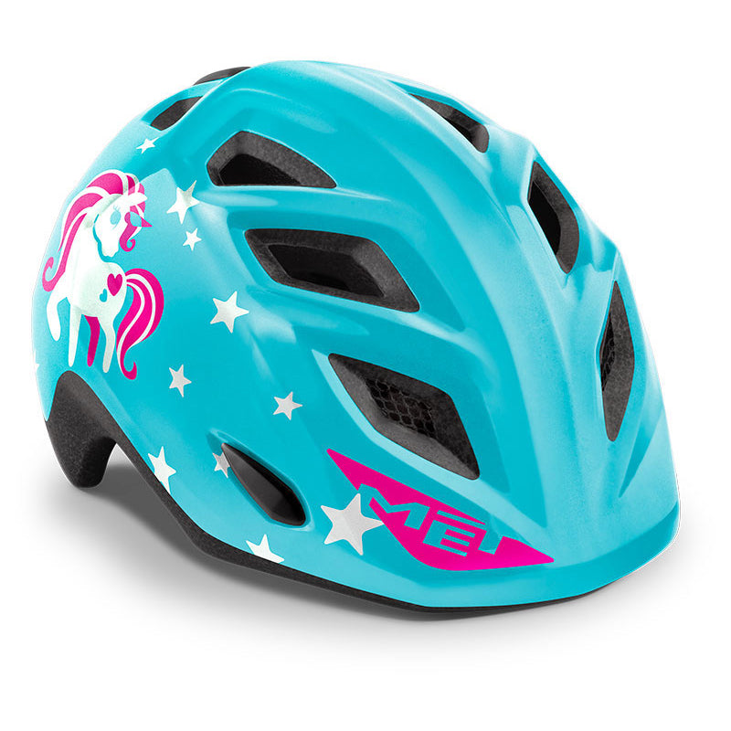 MET Elfo Kids Helmet - Child - 46-53 - Blue Unicorn