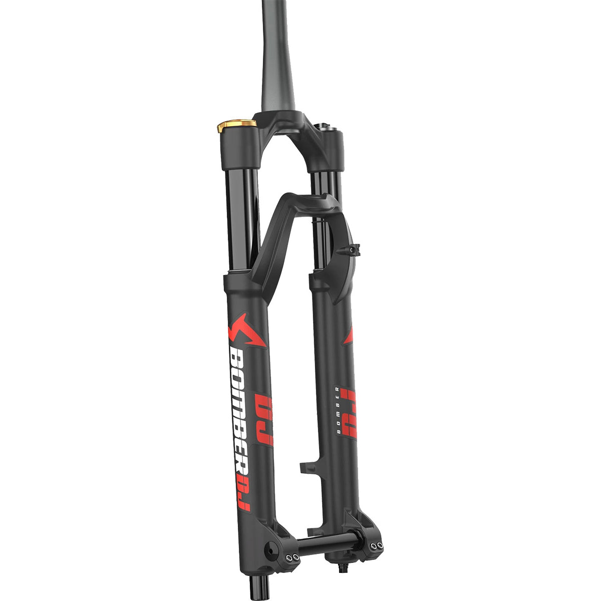 Marzocchi Bomber DJ Fork - Matte Black - 20x110mm - Bolt Up - 37mm - 100mm - Grip Sweep Adj - Tapered 1 1-8-1.5 Inch - 26 Inch