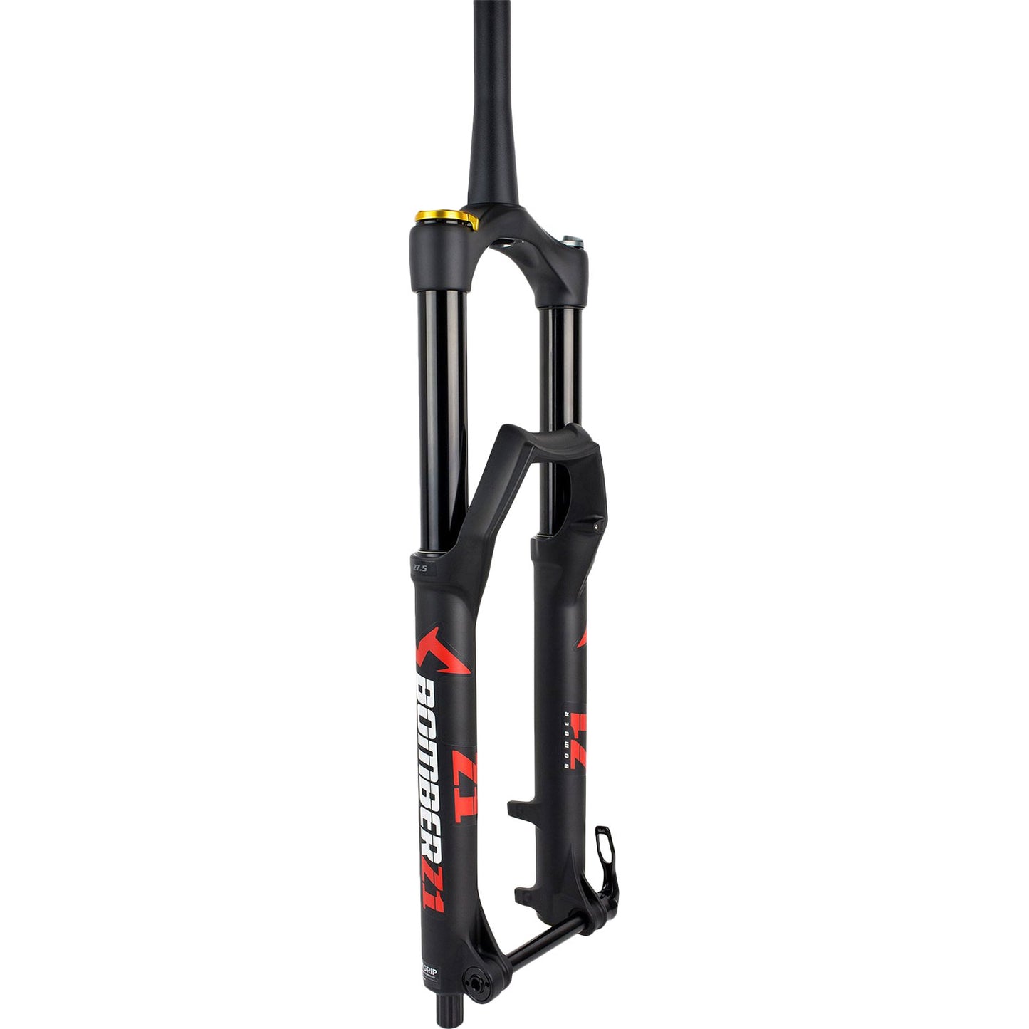Marzocchi Bomber Z1 Fork - Matte Black - 15x110mm Boost - QR Lever - 51mm - 160mm - Grip Sweep Adj - 2022 - Tapered 1 1-8-1.5 Inch - 29 Inch
