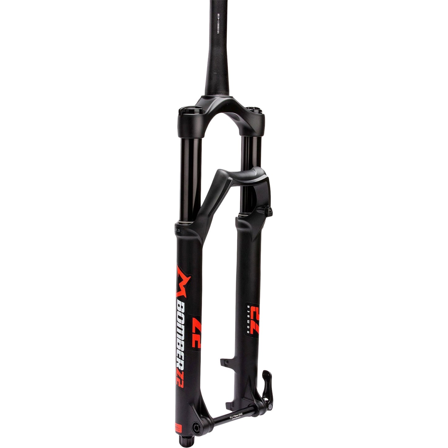 Marzocchi Bomber Z2 Fork - Matte Black - 15x110mm Boost - QR Lever - 44mm - 130mm - Rail Sweep Adj - 2022 - Tapered 1 1-8-1.5 Inch - 29 Inch