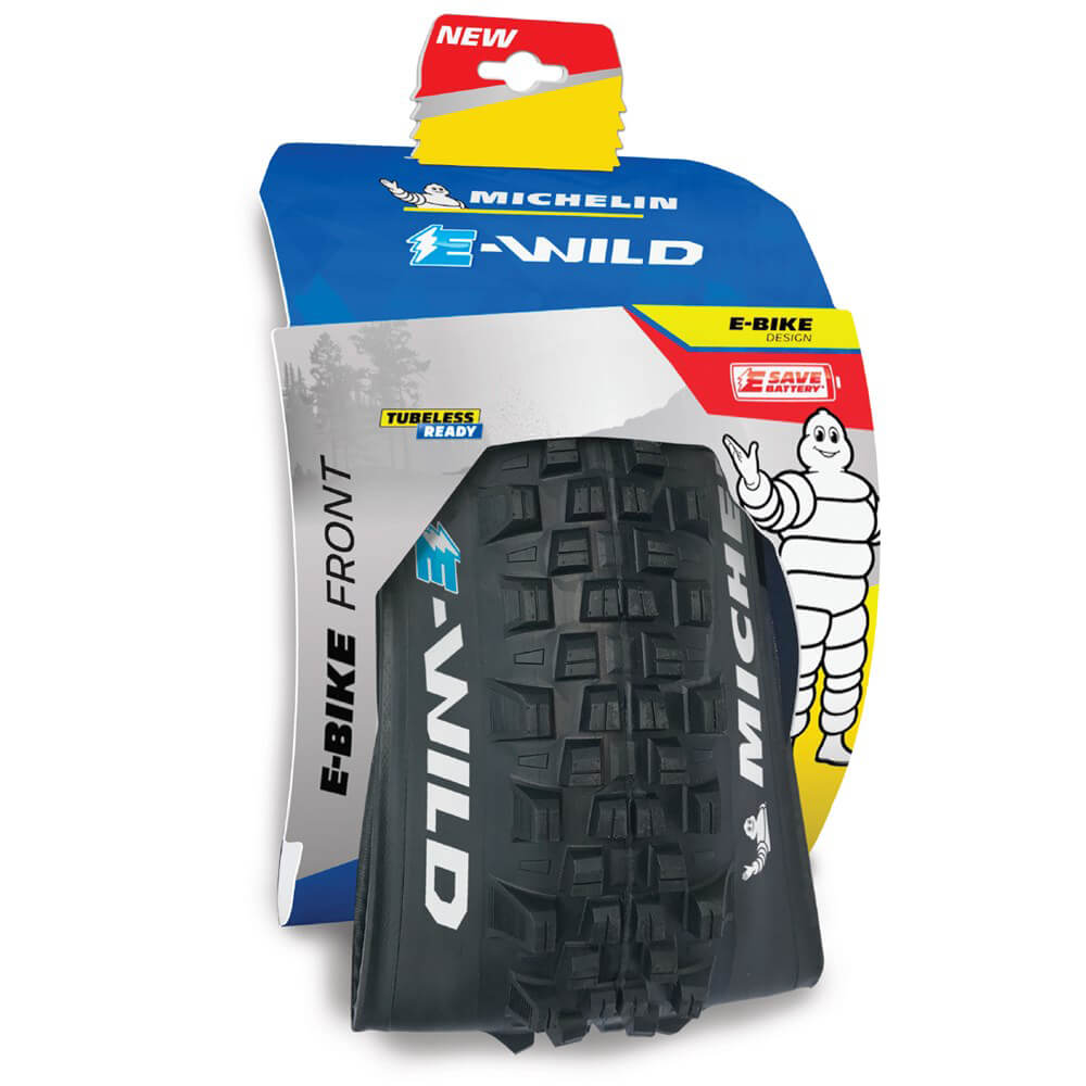 Michelin E-Wild Front Tyre - Competition - TR Kevlar Folding - 60 TPI Gravity Shield - Gum-X - 2.6 Inch - 27.5 Inch