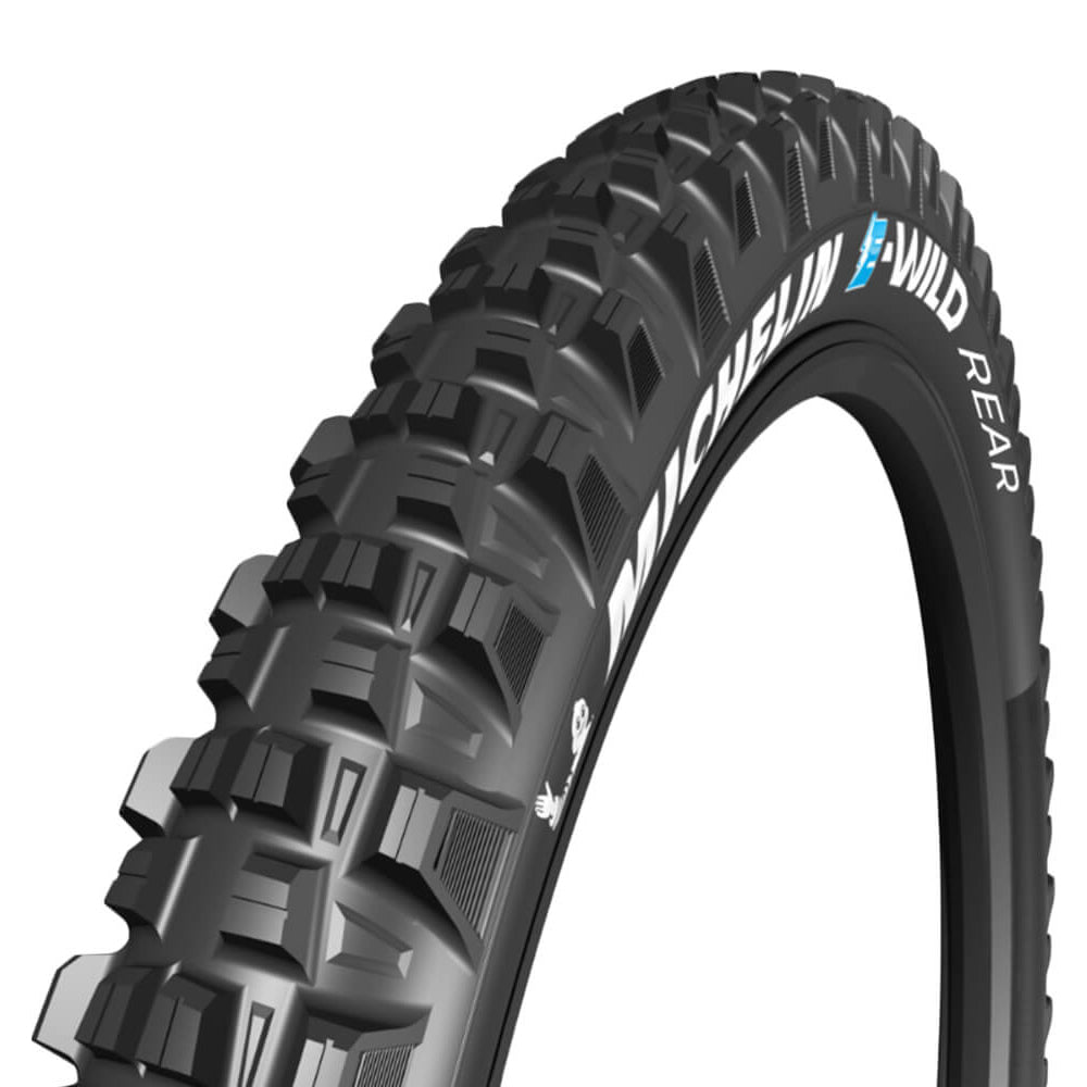 Michelin E-Wild Rear Tyre - Competition - TR Kevlar Folding - 33 TPI Gravity Shield - Gum-X - 2.6 Inch - 29 Inch