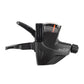 Microshift Advent 9 Speed Short Reach Rear Shifter - With Indicator - 22.2mm Bar Clamp - 9 Speed