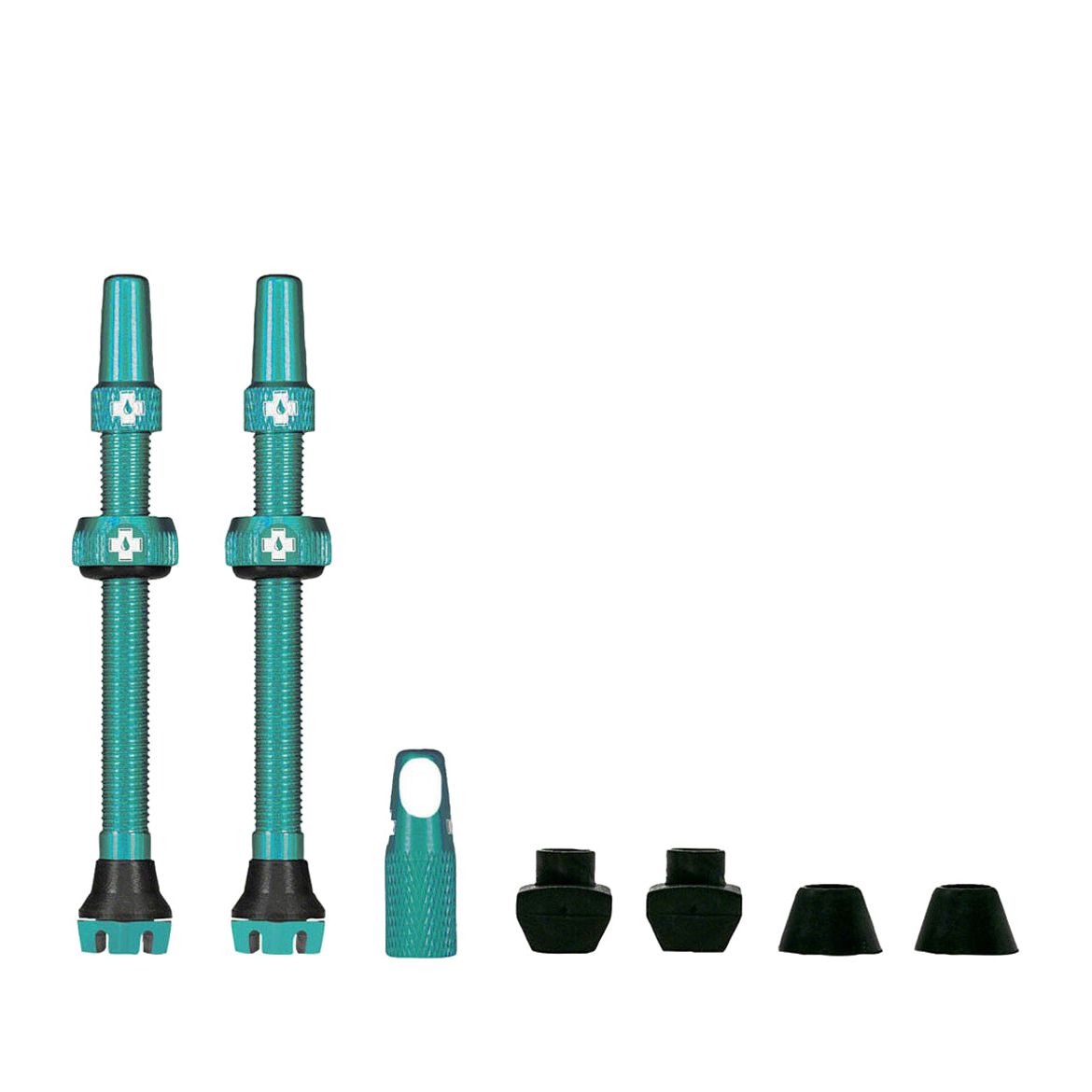 Muc-Off Tubeless Valve Kit V2 - Turquoise - 60mm