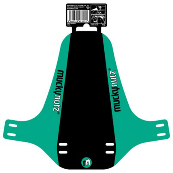 Mucky Nutz Face Fender Classic Mud Guard - Black - Teal
