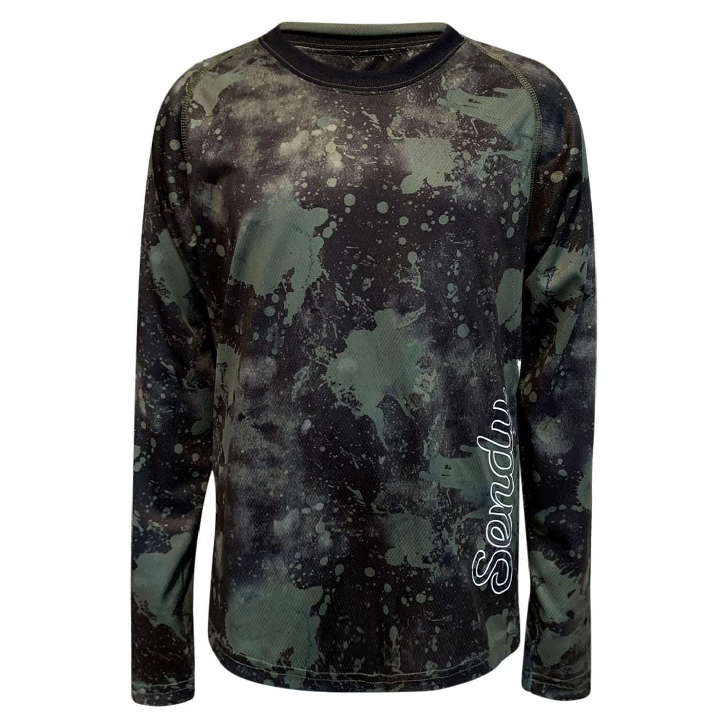 Sendy Send It Long Sleeve Youth Jersey - Youth L - Acid - Patterned