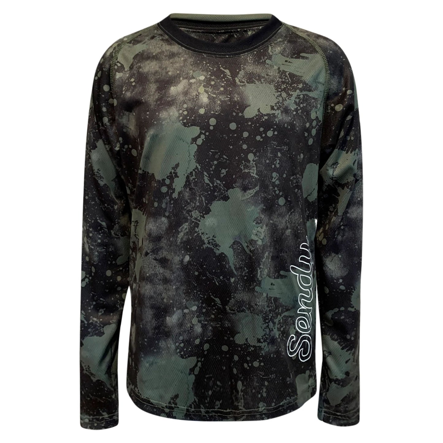 Sendy Send It Long Sleeve Youth Jersey - Youth M - Acid - Patterned
