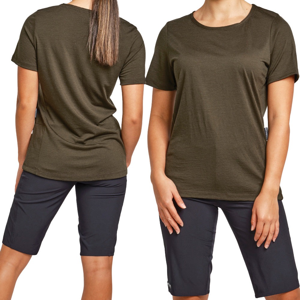Norman MTB Women's Marino-Edge Short Sleeve Tech Tee - Women's XL - Green