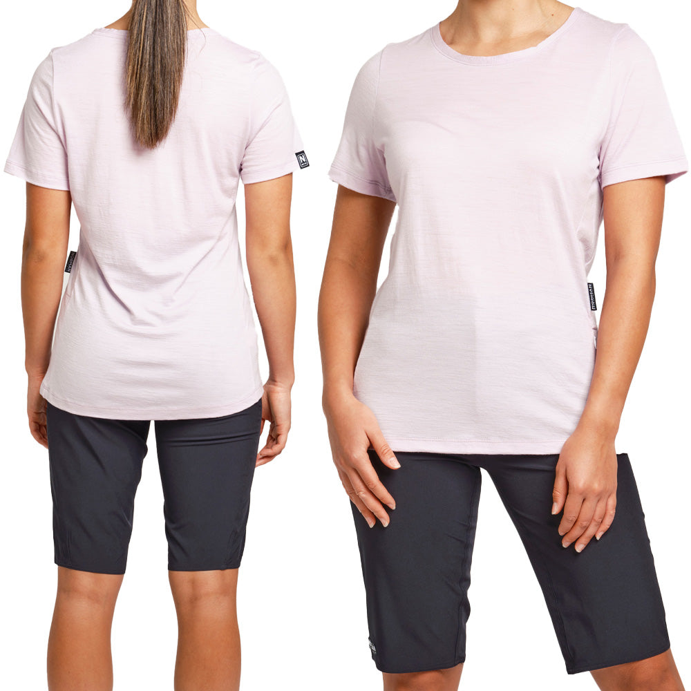 Norman MTB Women's Marino-Edge Short Sleeve Tech Tee - Women's L - Lilac
