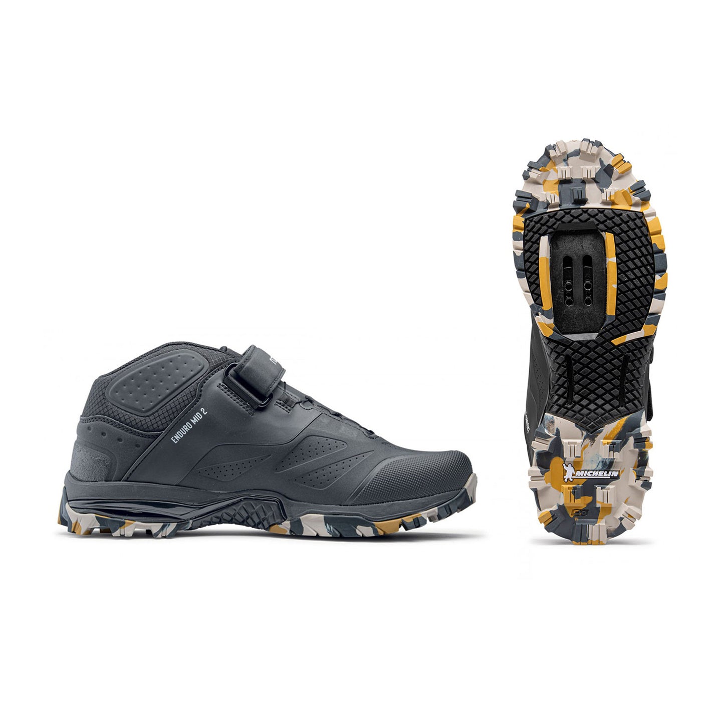 Northwave Enduro Mid 2 Shoes - EU 45 - Black - Camo Sole