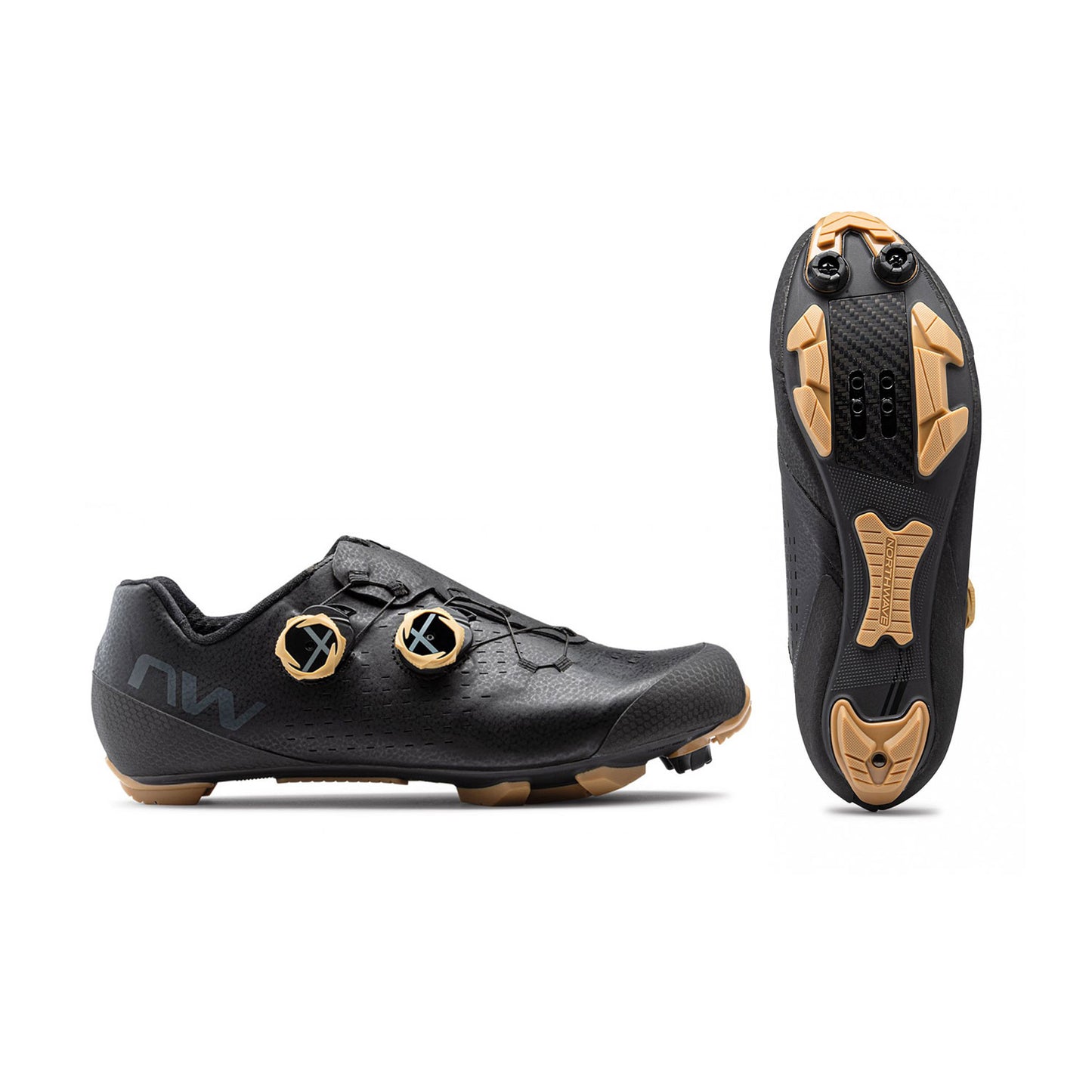 Northwave Extreme XCM 3 Shoes - EU 45 - Black - Honey