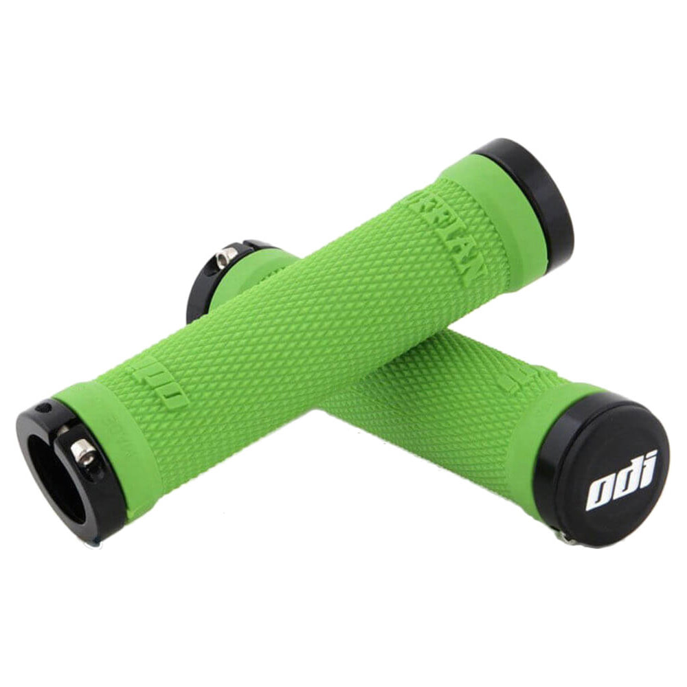 ODI Ruffian Lock On Grips - Green With Black Clamps