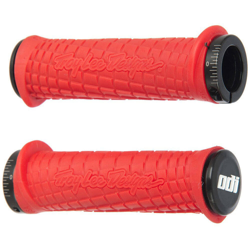 ODI TLD Bonus Pack Lock On Grips - Red With Black Clamps