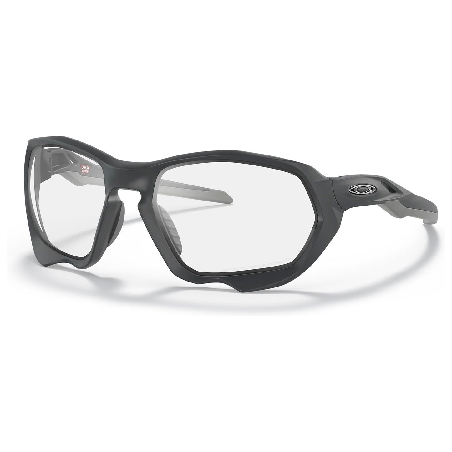 Oakley Plazma Sunglasses - One Size Fits Most - Matte Carbon Photochromic Lens
