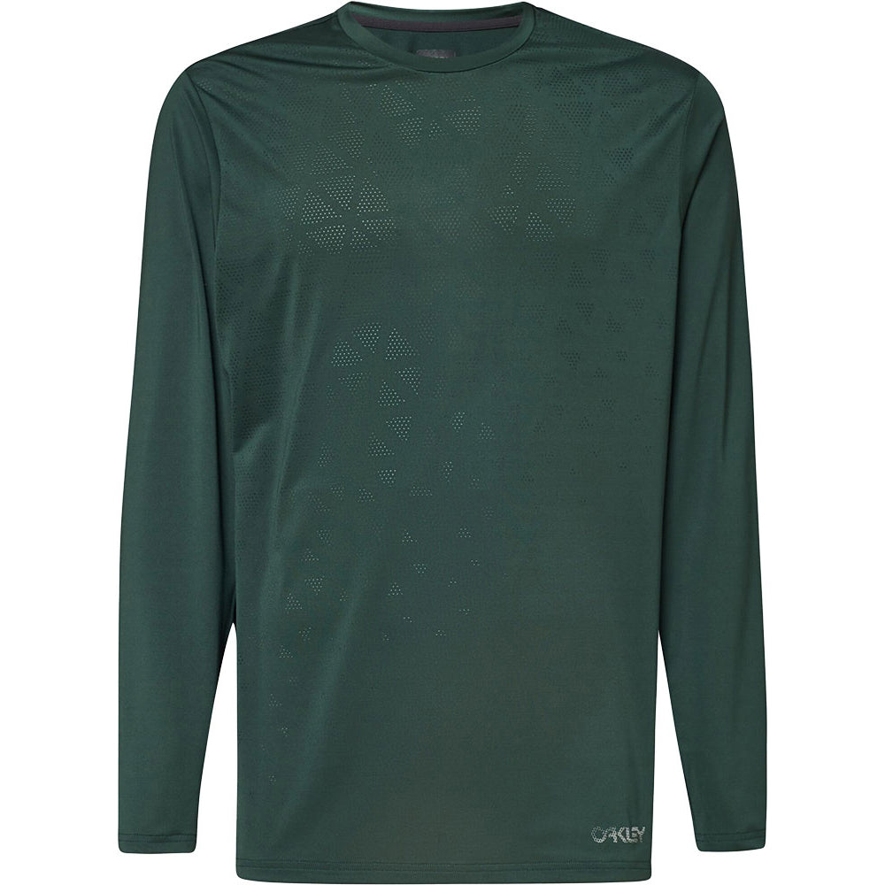 Oakley Reduct Berm Long Sleeve Jersey - XL - Hunter Green