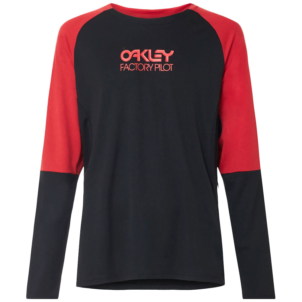 Oakley Switchback Long Sleeve Trail Tee - S - Blackout