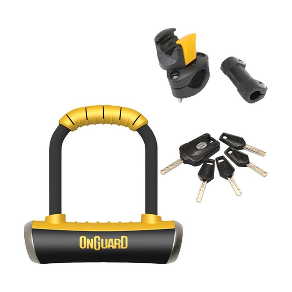 OnGuard Pitbull X-Series Mini Keyed U-Lock - 9cm x 14cm