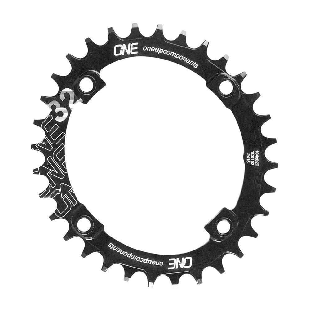 OneUp Components 4 Bolt Chainring - 104 BCD - Oval - Black - 30T