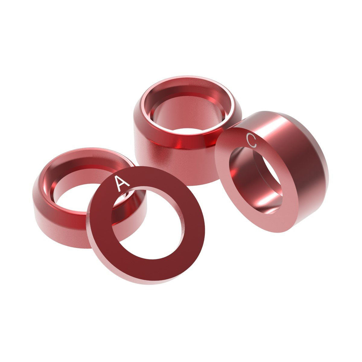 OneUp Components Axle R Shims - Red
