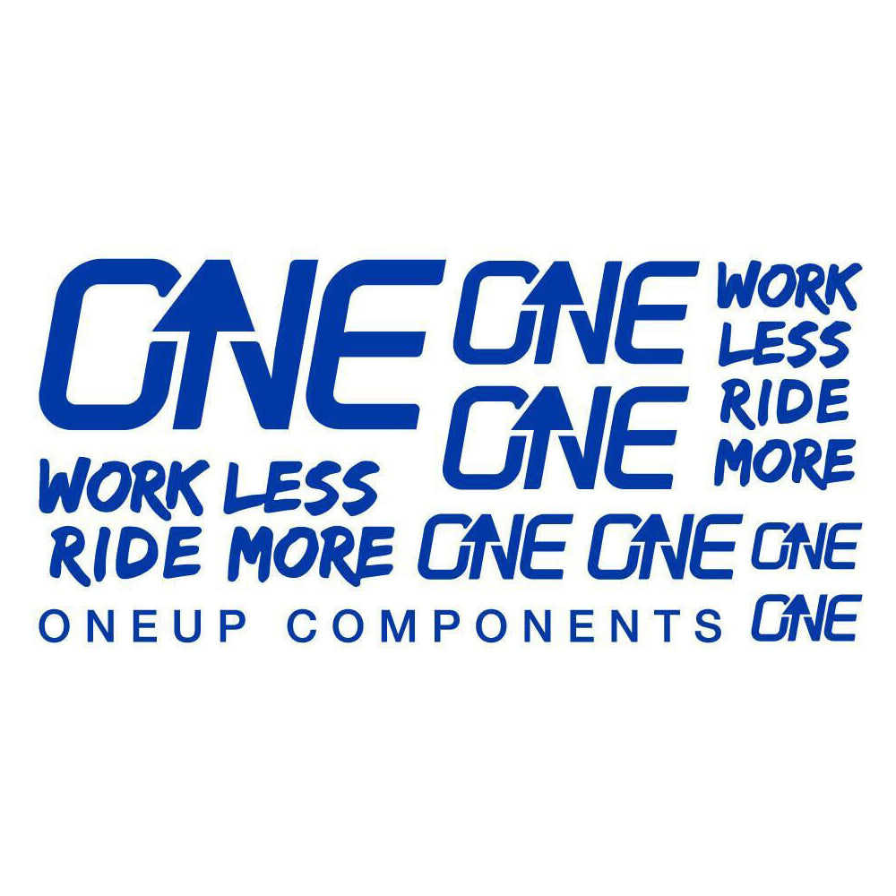 OneUp Components Carbon Bar Decal Sheet - Blue