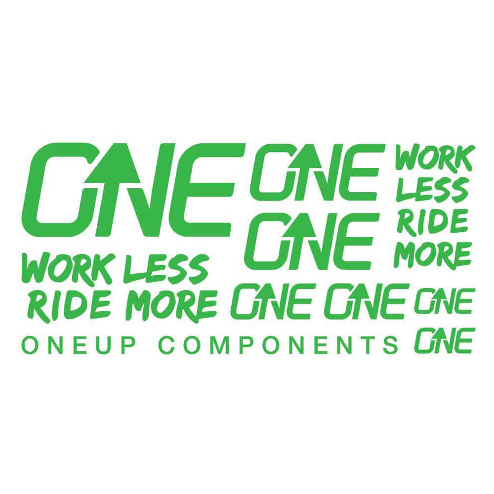 OneUp Components Carbon Bar Decal Sheet - Green