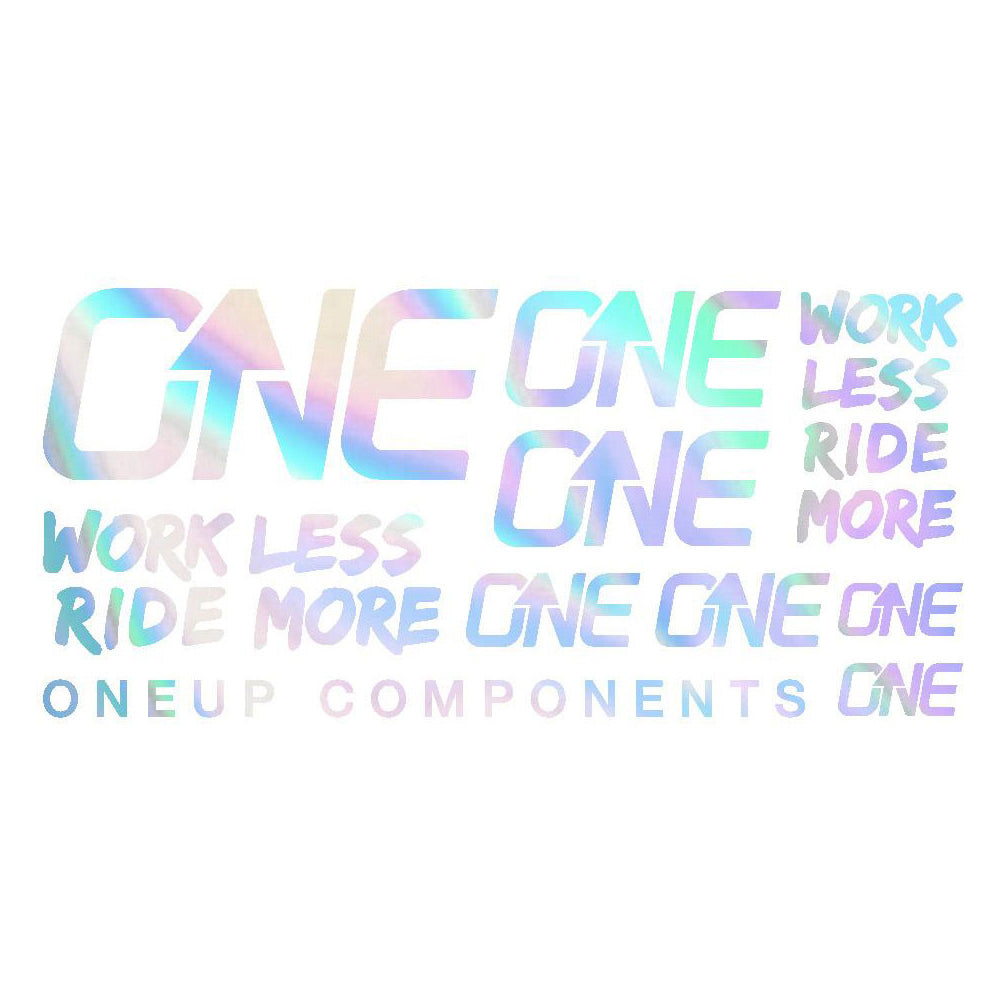 OneUp Components Carbon Bar Decal Sheet - Oil Slick