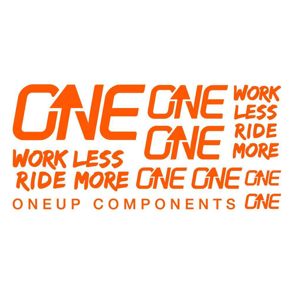 OneUp Components Carbon Bar Decal Sheet - Orange