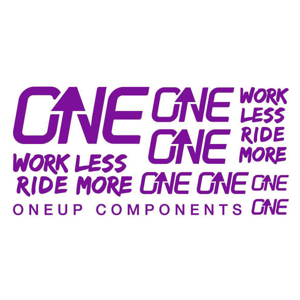 OneUp Components Carbon Bar Decal Sheet - Purple