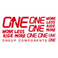 OneUp Components Carbon Bar Decal Sheet - Red