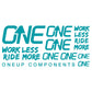 OneUp Components Carbon Bar Decal Sheet - Turquoise