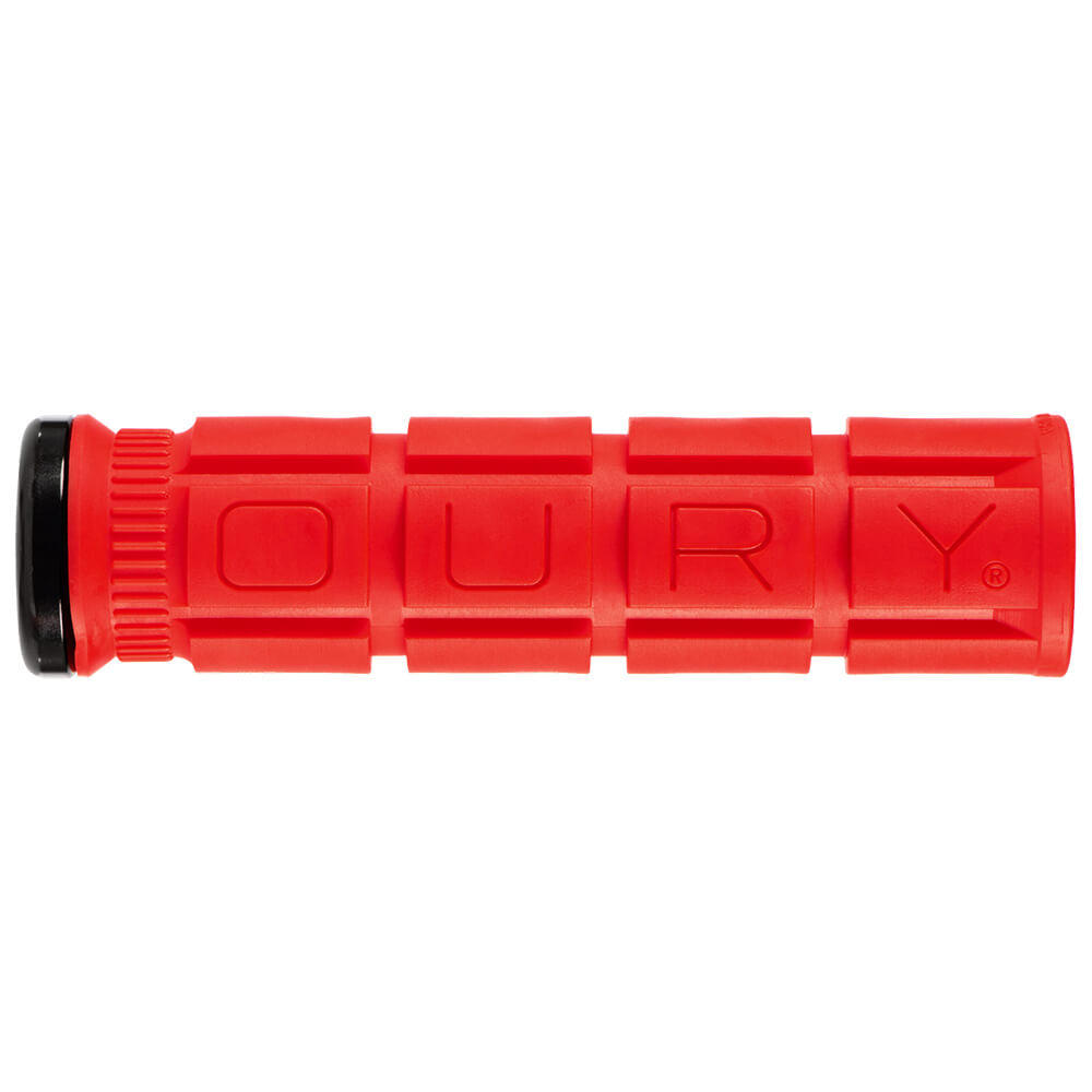 Oury Single Lock On V2 Grip - Candy Red