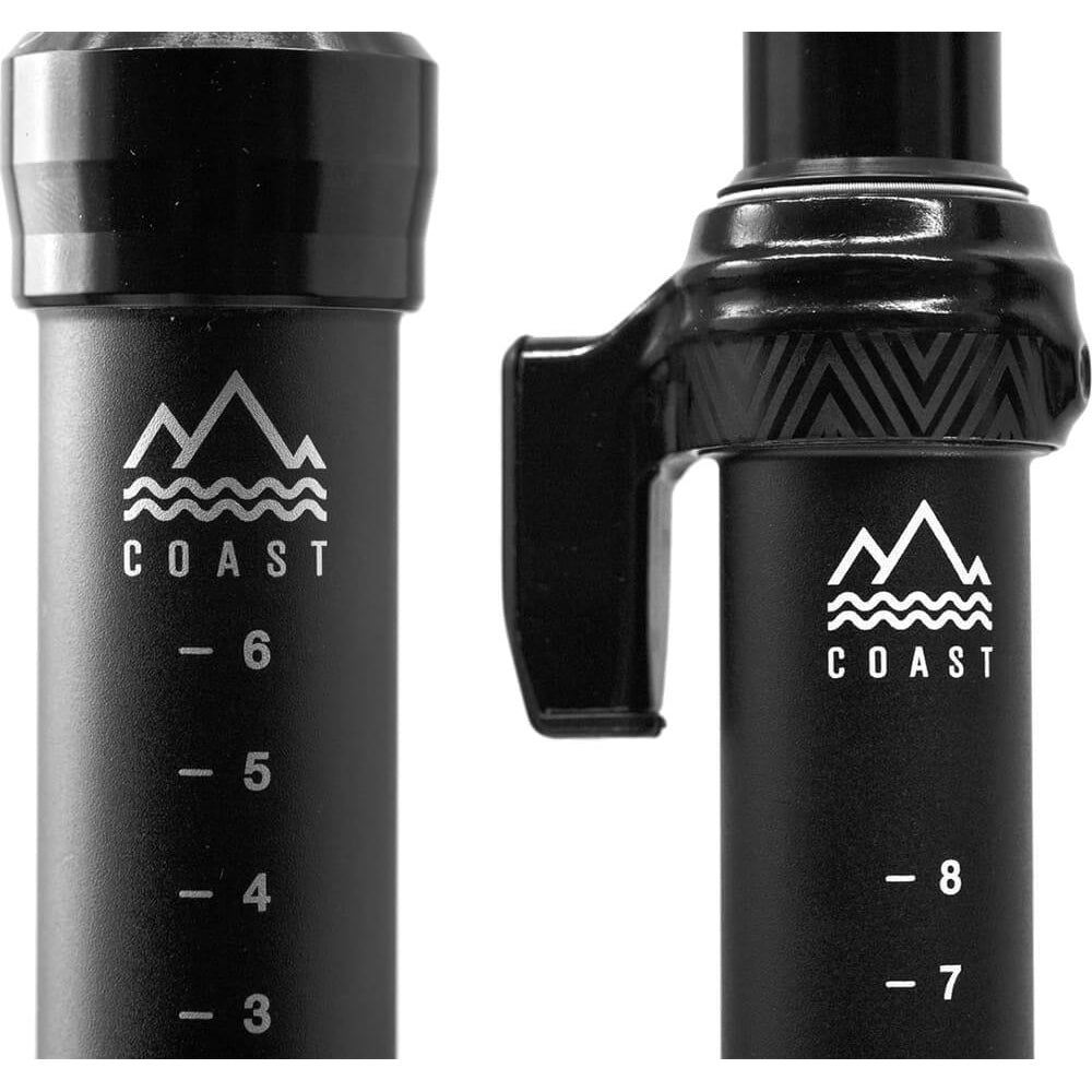 PNW Components Coast Suspension Dropper Post - No Remote Supplied - Internal - Stealth - 30.9mm - 120mm Drop - 40mm Travel - 400mm