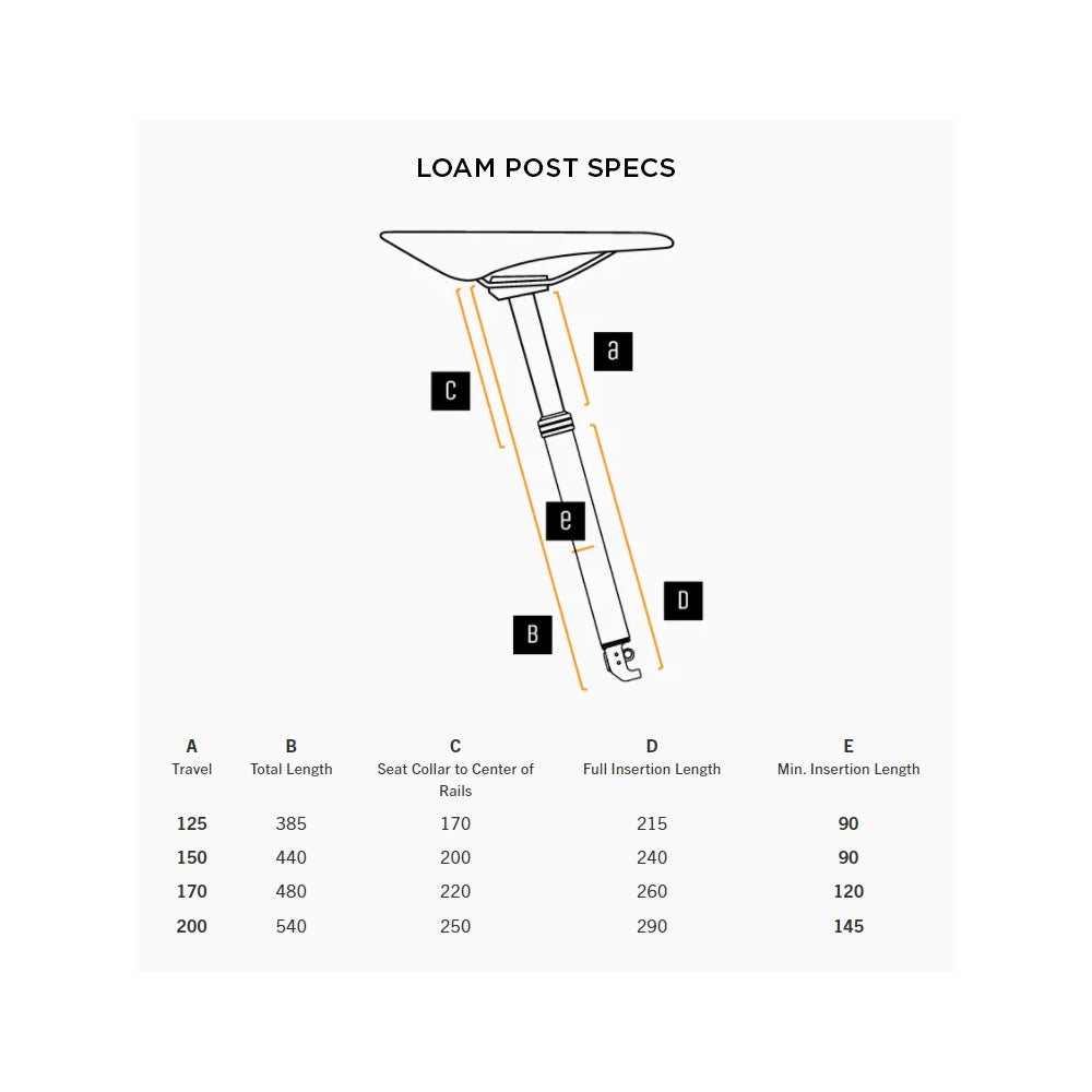 PNW Components Loam IR Dropper Post - Black - Internal - Stealth - 31.6mm - 150mm - 440mm