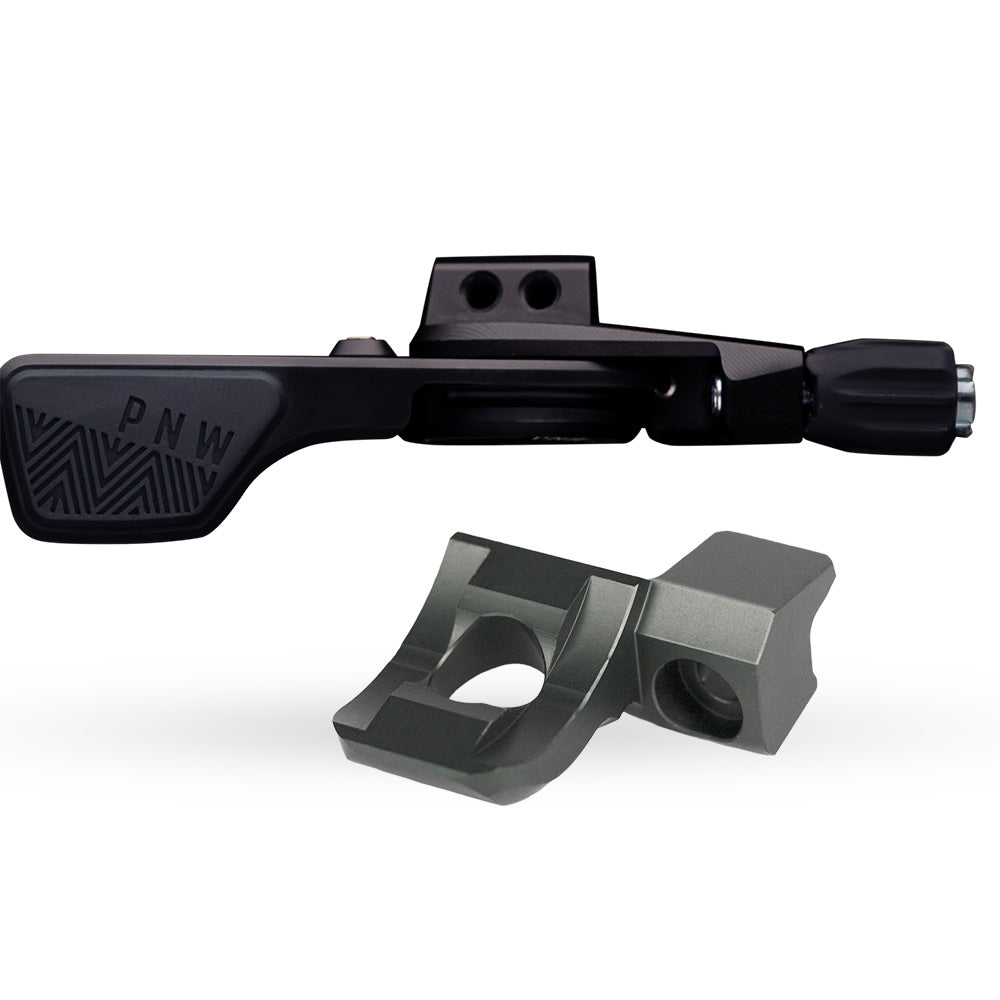 PNW Components Loam Dropper Lever Kit - Black - Black - Shimano I-Spec EV