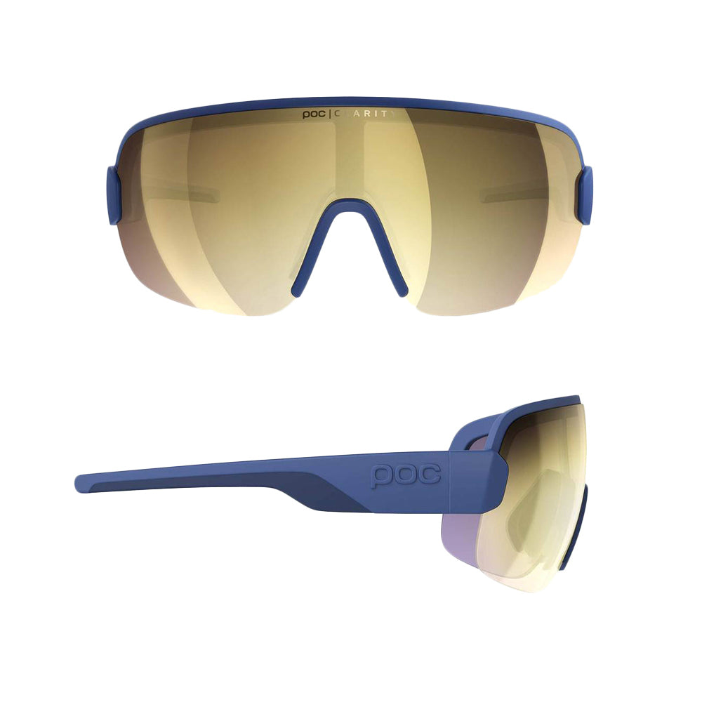 POC Aim Sunglasses - Lead Blue - Violet - Gold Mirror Lens