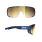 POC Aspire Sunglasses - One Size Fits Most - Lead Blue Violet Gold Mirror Lens
