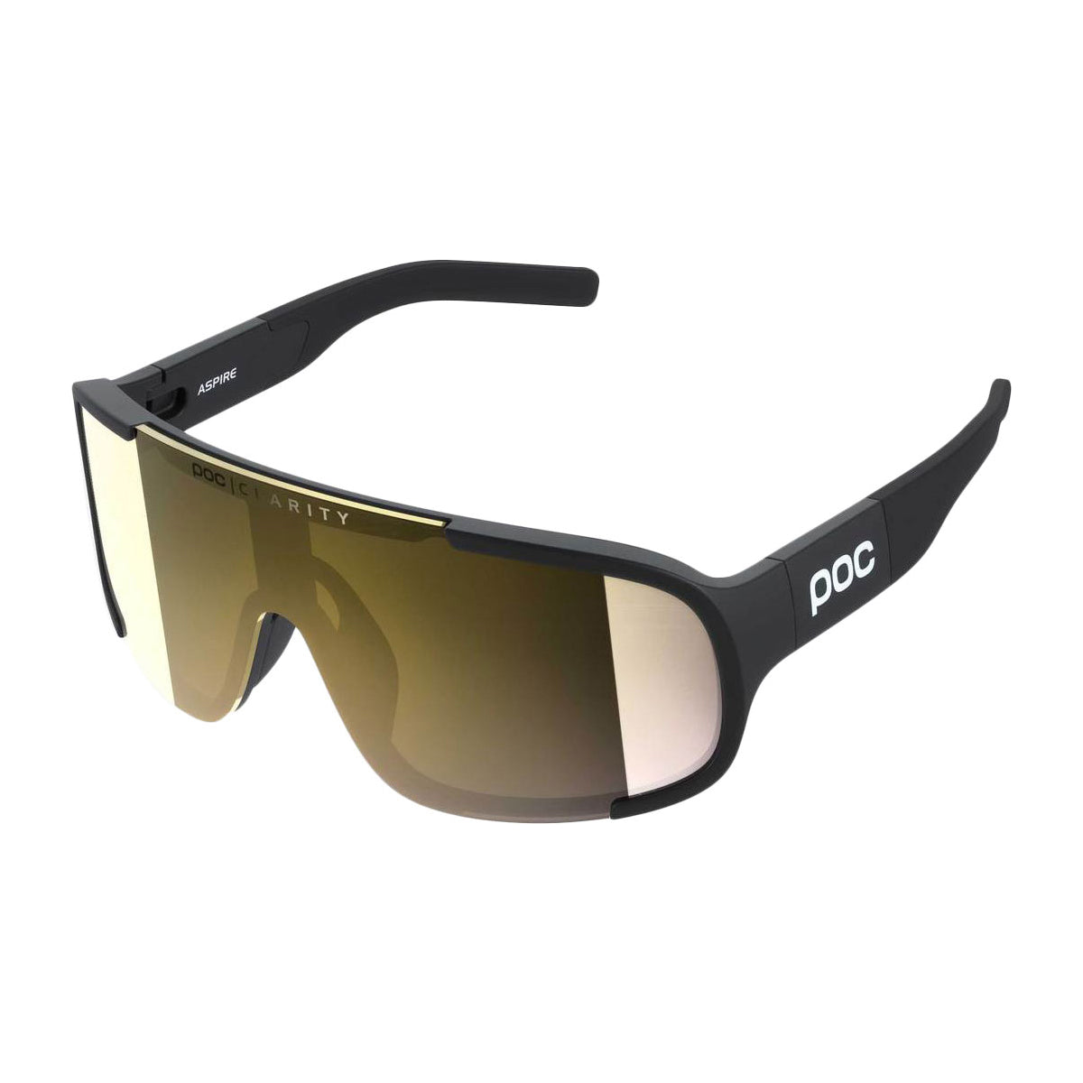 POC Aspire Sunglasses - One Size Fits Most - Uranium Black Violet Gold Mirror Lens