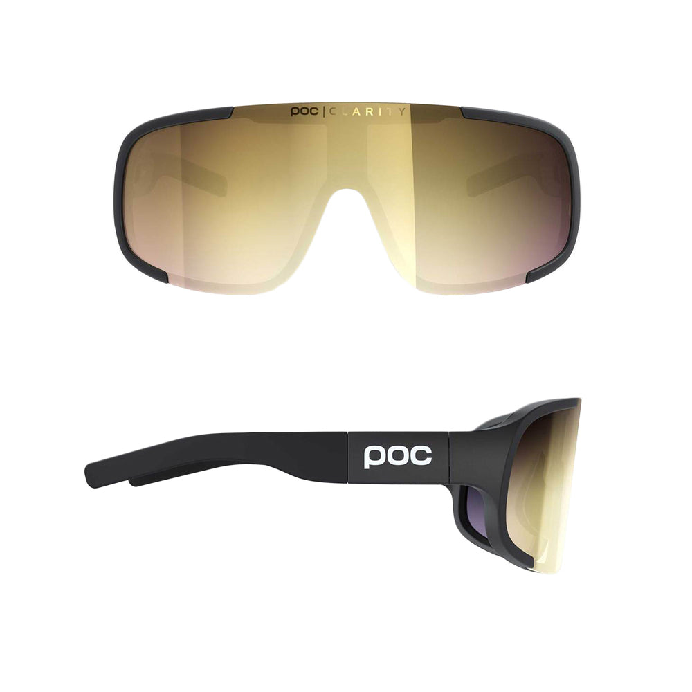 POC Aspire Sunglasses - One Size Fits Most - Uranium Black Violet Gold Mirror Lens