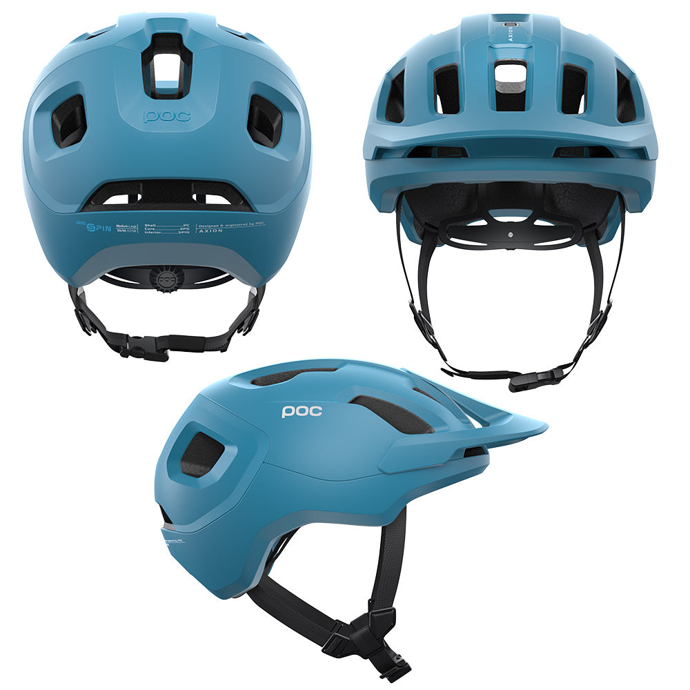 POC Axion Spin Helmet - XL-2XL - Basalt Blue Matte