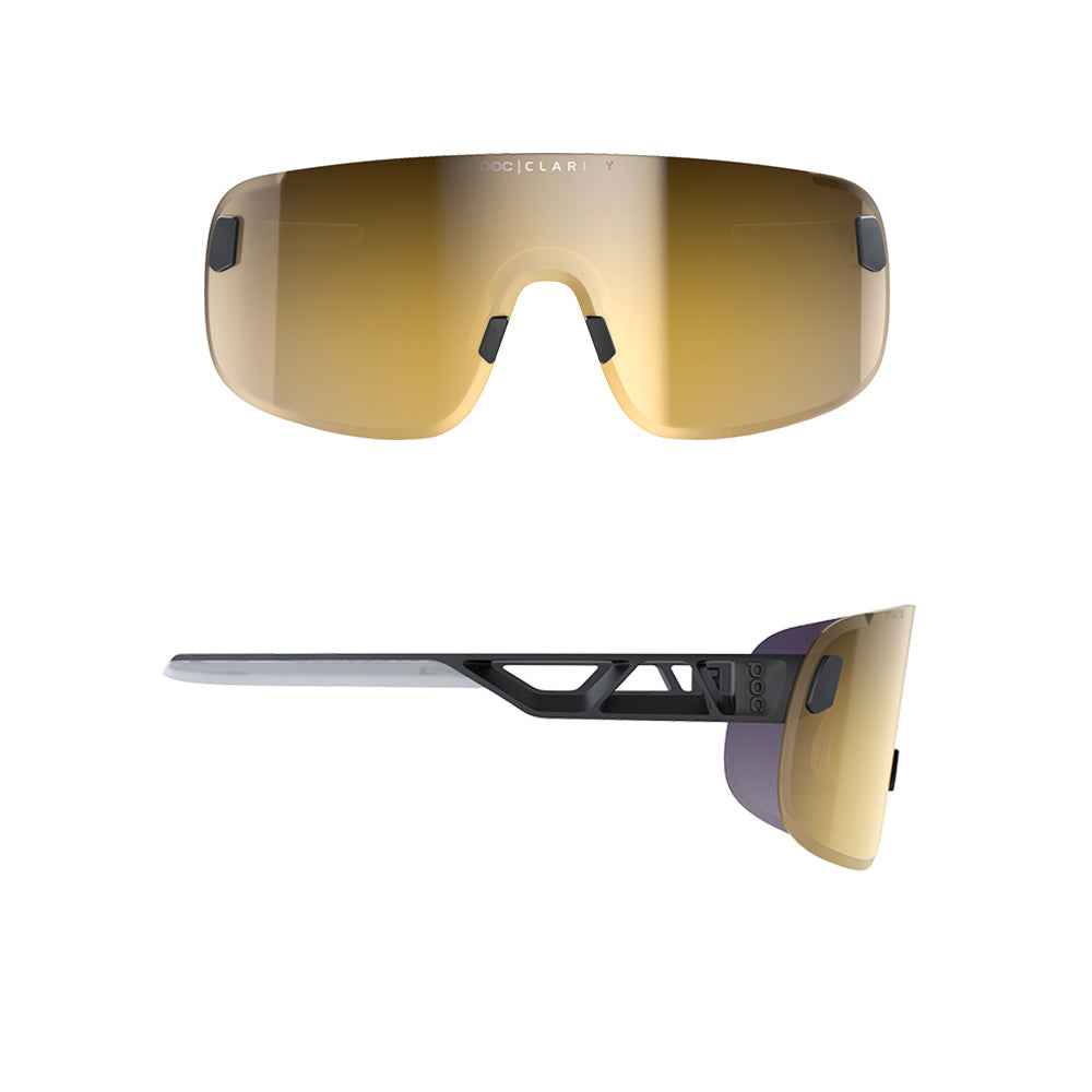POC Elicit Sunglasses - Uranium Black - Violet - Gold Mirror Lens
