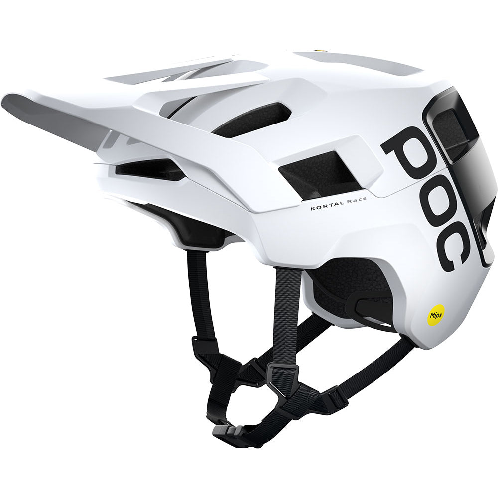 POC Kortal Race MIPS Helmet - L/XL - Hydrogen White - Uranium Black Matte