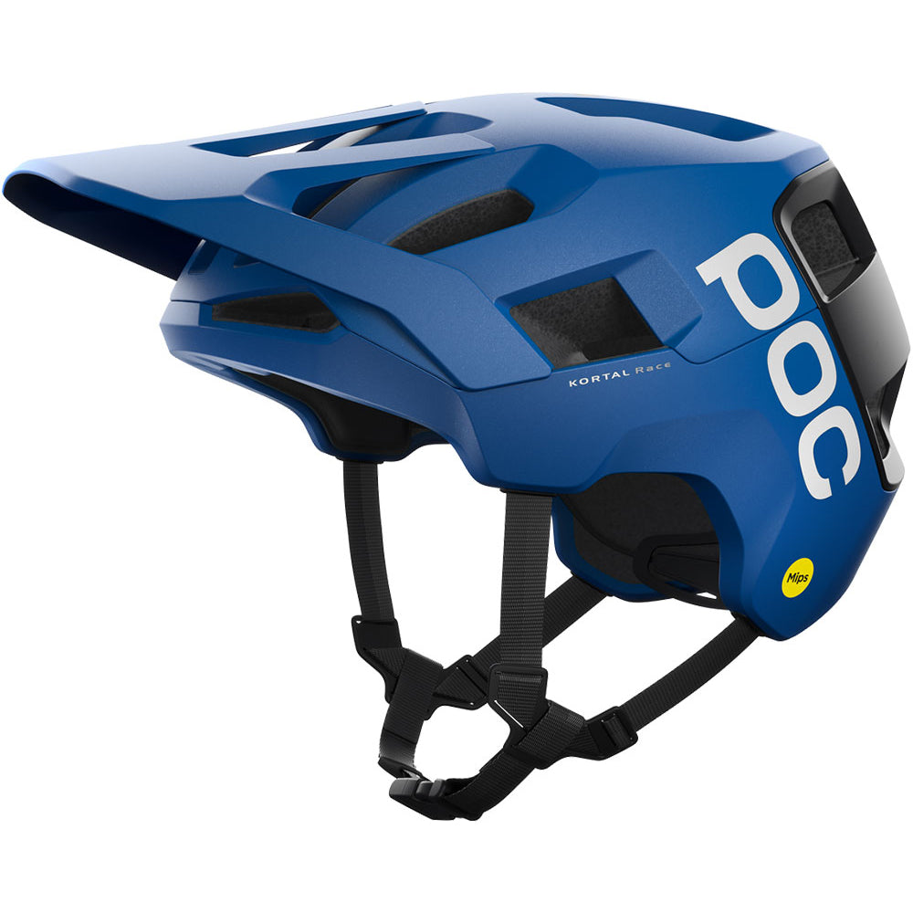 POC Kortal Race MIPS Helmet - XS-S - Opal Blue - Uranium Black Metallic - Matte