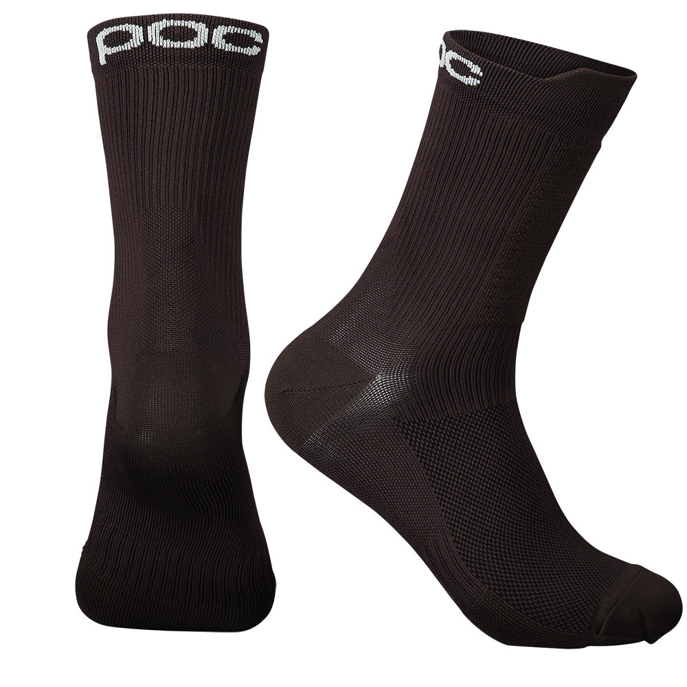 POC Lithe Mid Length MTB Socks - L - Uranium Black